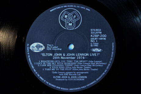 Elton John & John Lennon - Live! 28th November 1974 (Vinyl) [Original Japanese Pressing] - Image 4